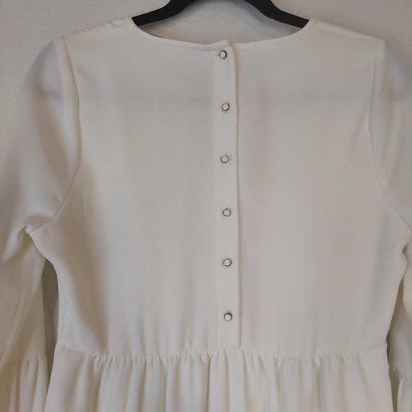 Twelfth Street By Cynthia Vincent Embroidered  Shift Dress Ivory Size Small NWT - Picture 8 of 12